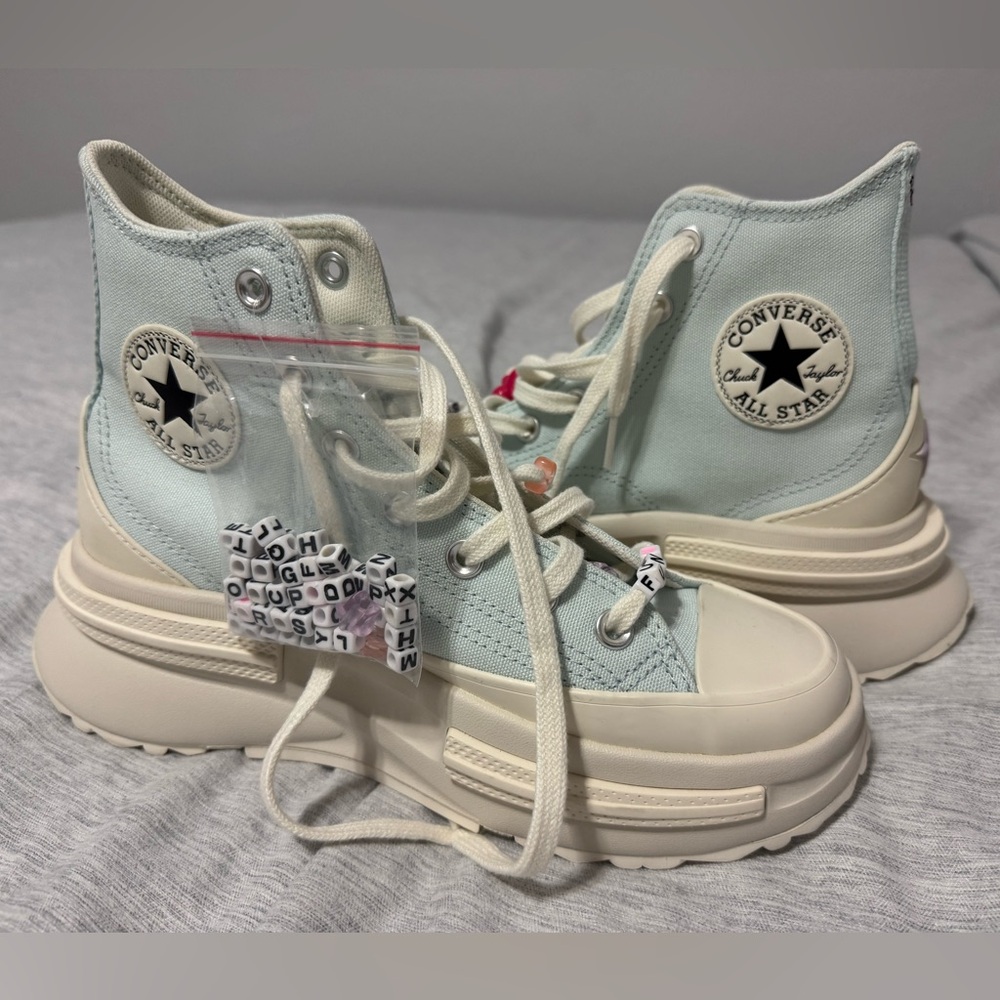 New Womens CONVERSE RUN STAR LEGACY CX PLATFORM SKY BLUE W 5.5